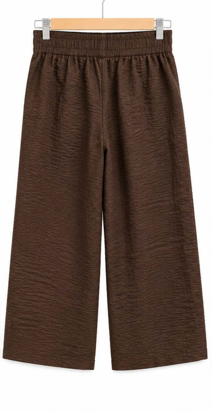 Adrianna Papell Wide Leg Diffusion Crinkle Pants Size Small